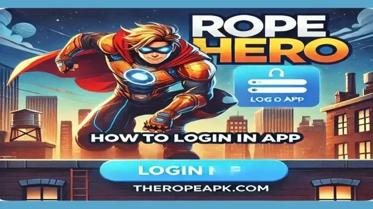 Login in Rope Hero App