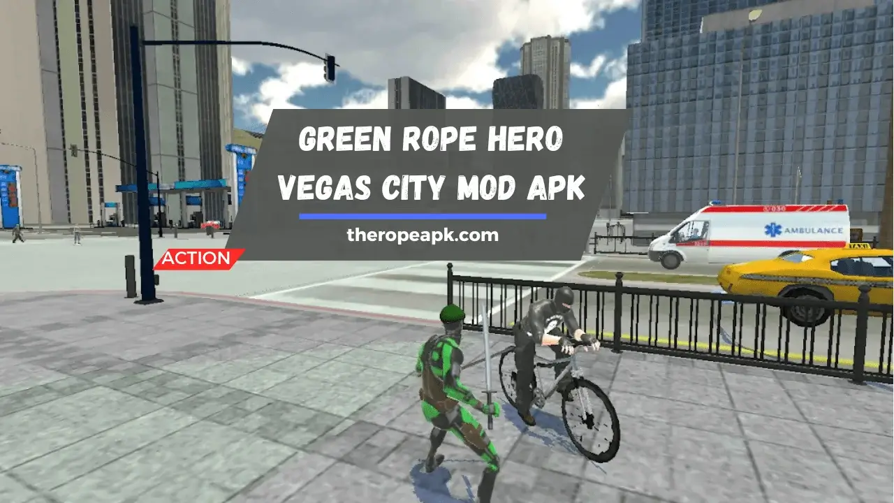 Green Rope Hero Vegas City Mod APK v1 2 8 2025 Download