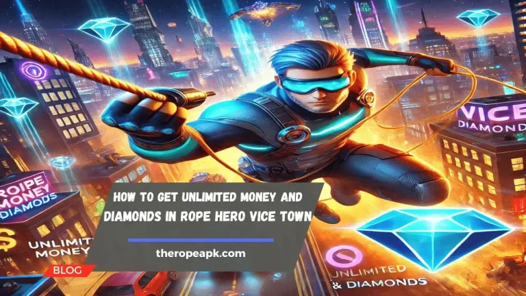 Unlimited Money and Diamonds in Rope Hero Vice Town