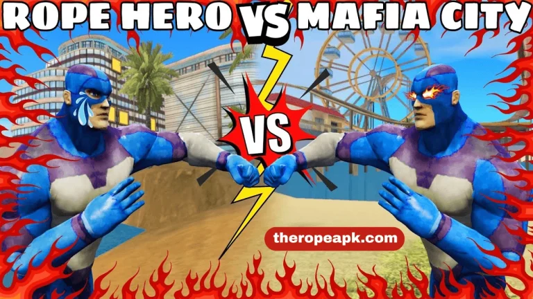 Rope Hero Vice Town vs Rope Hero Mafia City Wars