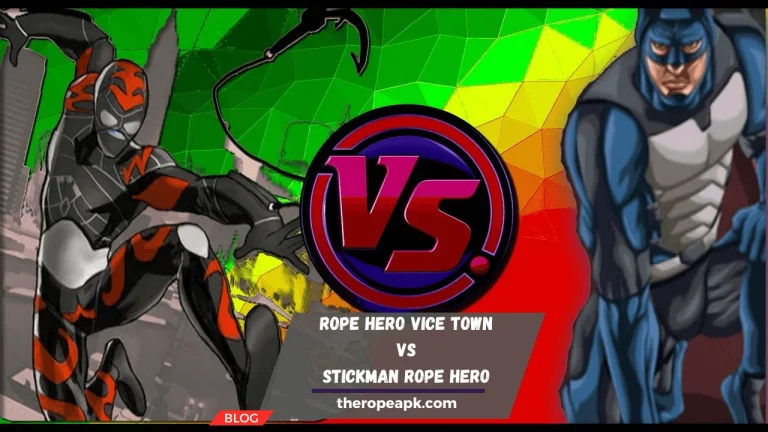 Rope Hero Vice Town vs Stickman Rope Hero